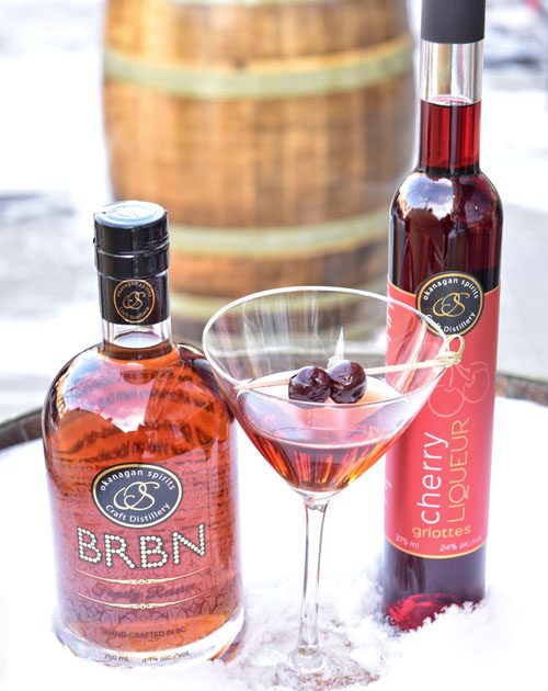 Cherry Manhattan Drink Image