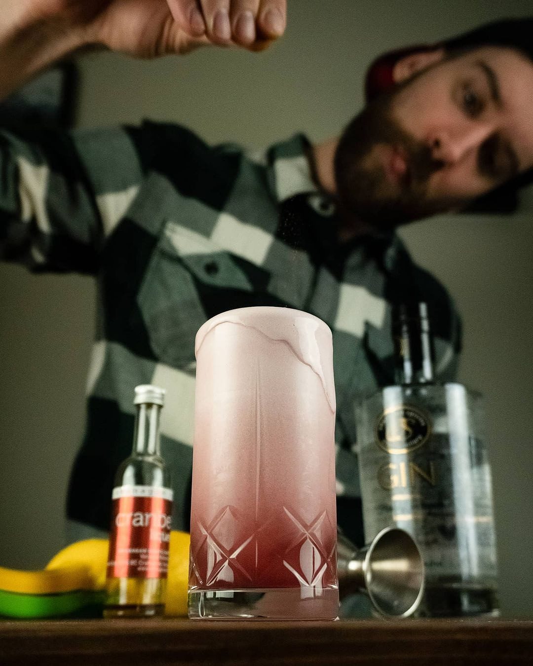 Cranberry & Apple Gin Fizz Drink Image