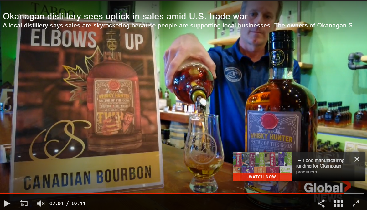 Okanagan distillery sees uptick in sales amid U.S. trade war