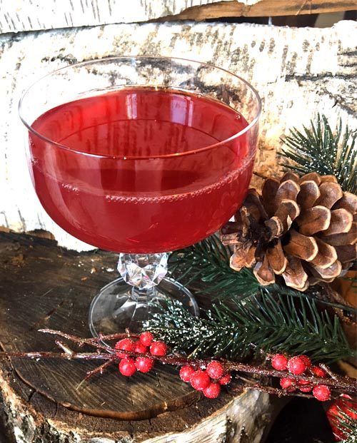 Hard Cranberry Christmas Drink Image