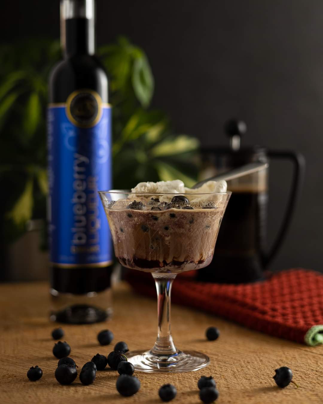 Blueberry Affogato Drink Image
