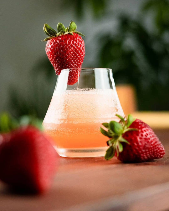 Strawberry Rhubarb Rye Drink Image