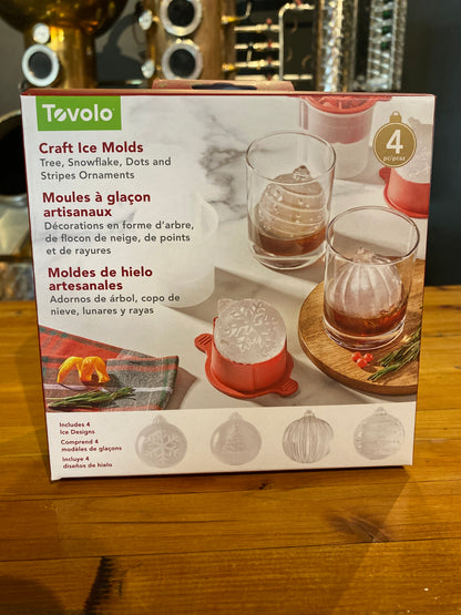 4 Ornament Ice Molds