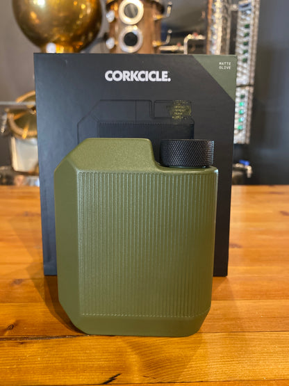 9 oz Corkcicle Flask Olive