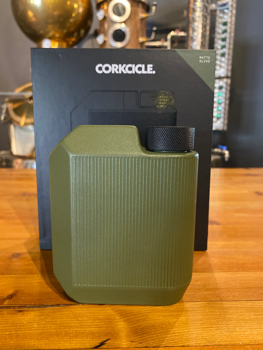 9 oz Corkcicle Flask Olive