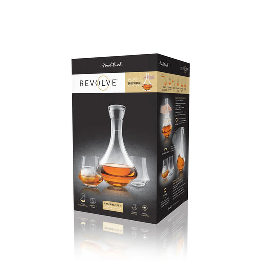 Final Touch Revolve Decanter & Glasses