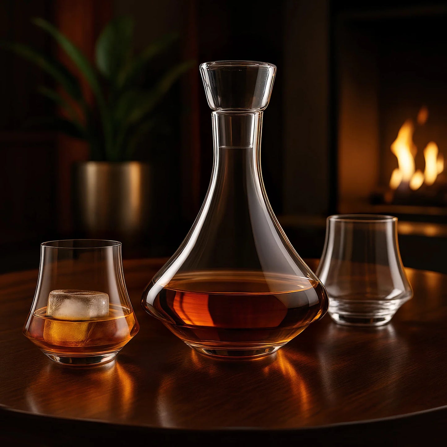Final Touch Revolve Decanter & Glasses