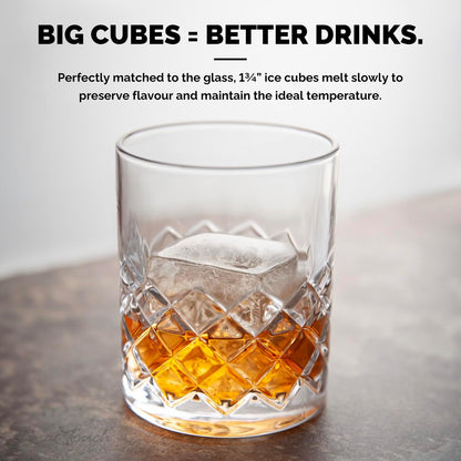 Final Touch Old Fashioned Yarai Glass & Cube Set