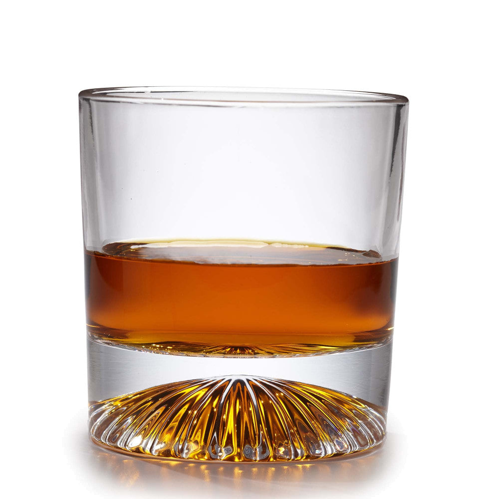 Brilliant Globe Set of 4 Pyramid Old Fashion Whisky Glasses